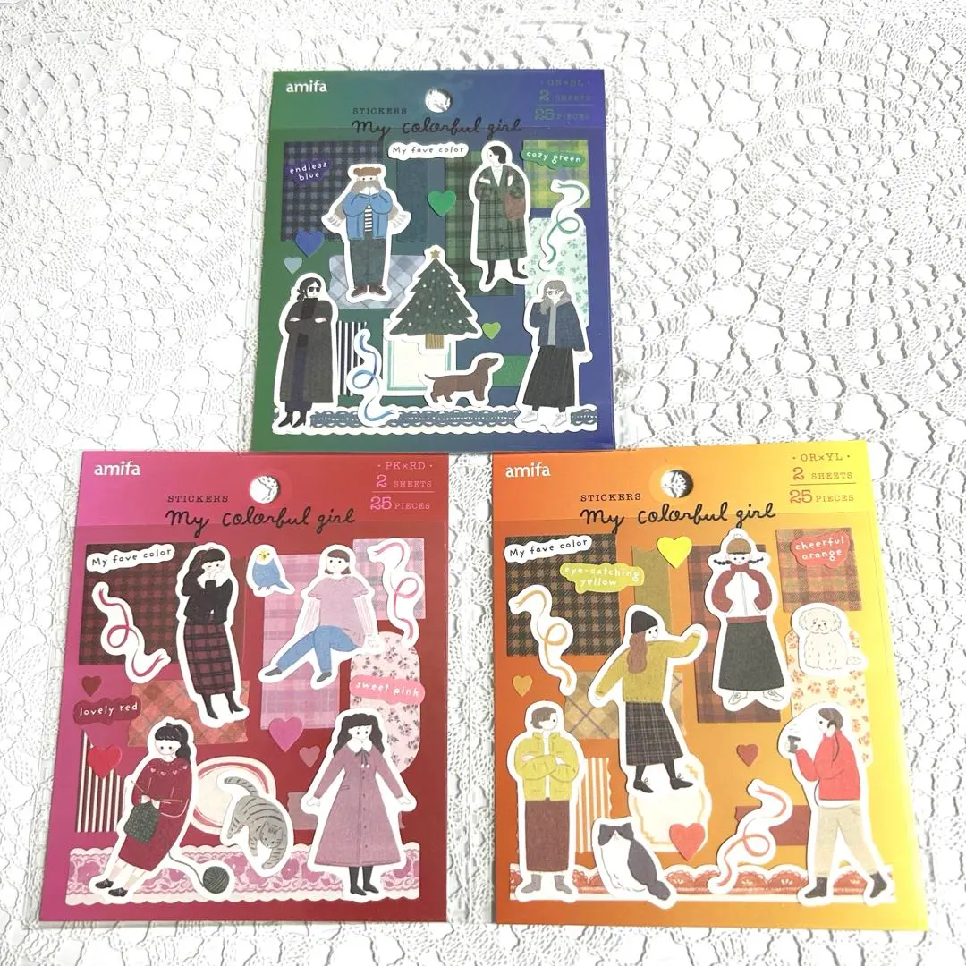 Thumbnail of Seria & Can Do Sheet Stickers: My Colorful Girl