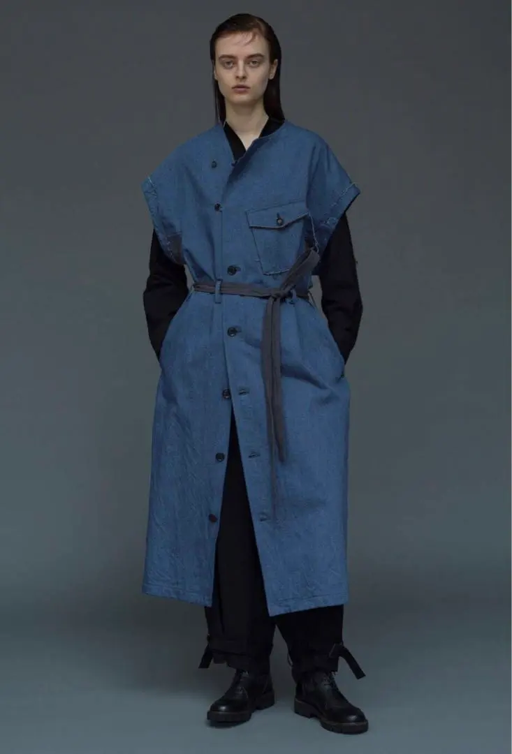 Thumbnail of Y's 2023AW-PRE Y's Denim Long One-Piece Coat