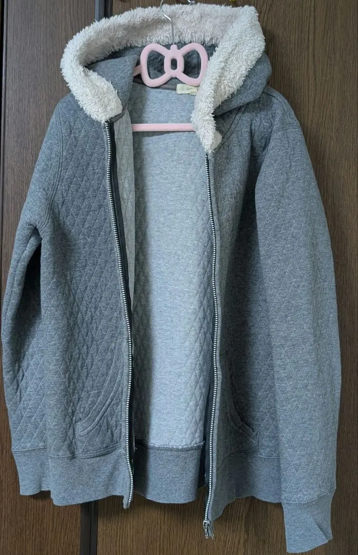 Thumbnail of On Sale! #AutumnWinter anyFAM Gray Hooded Parka