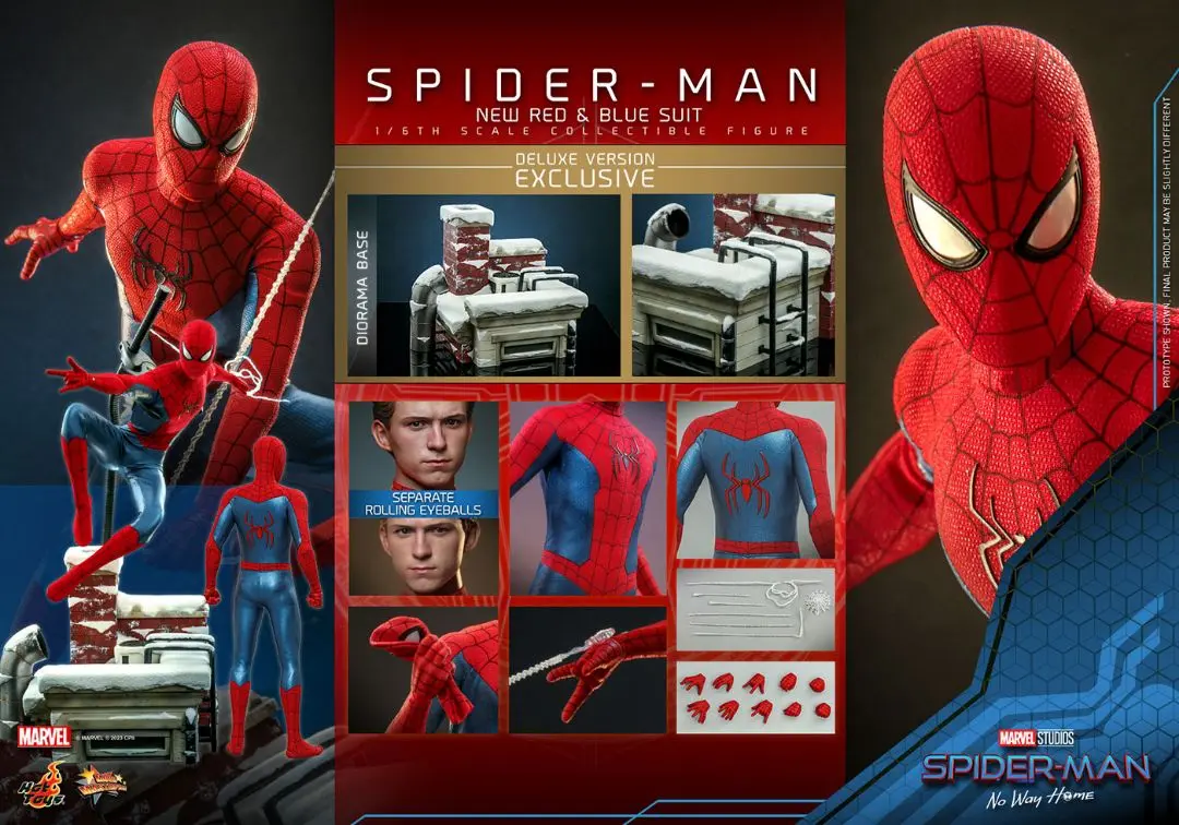 ホットトイズ　スパイダーマン　ニューレッド&ブルースーツ ムービー・マスターピース】『スパイダーマン：ノー・ウェイ