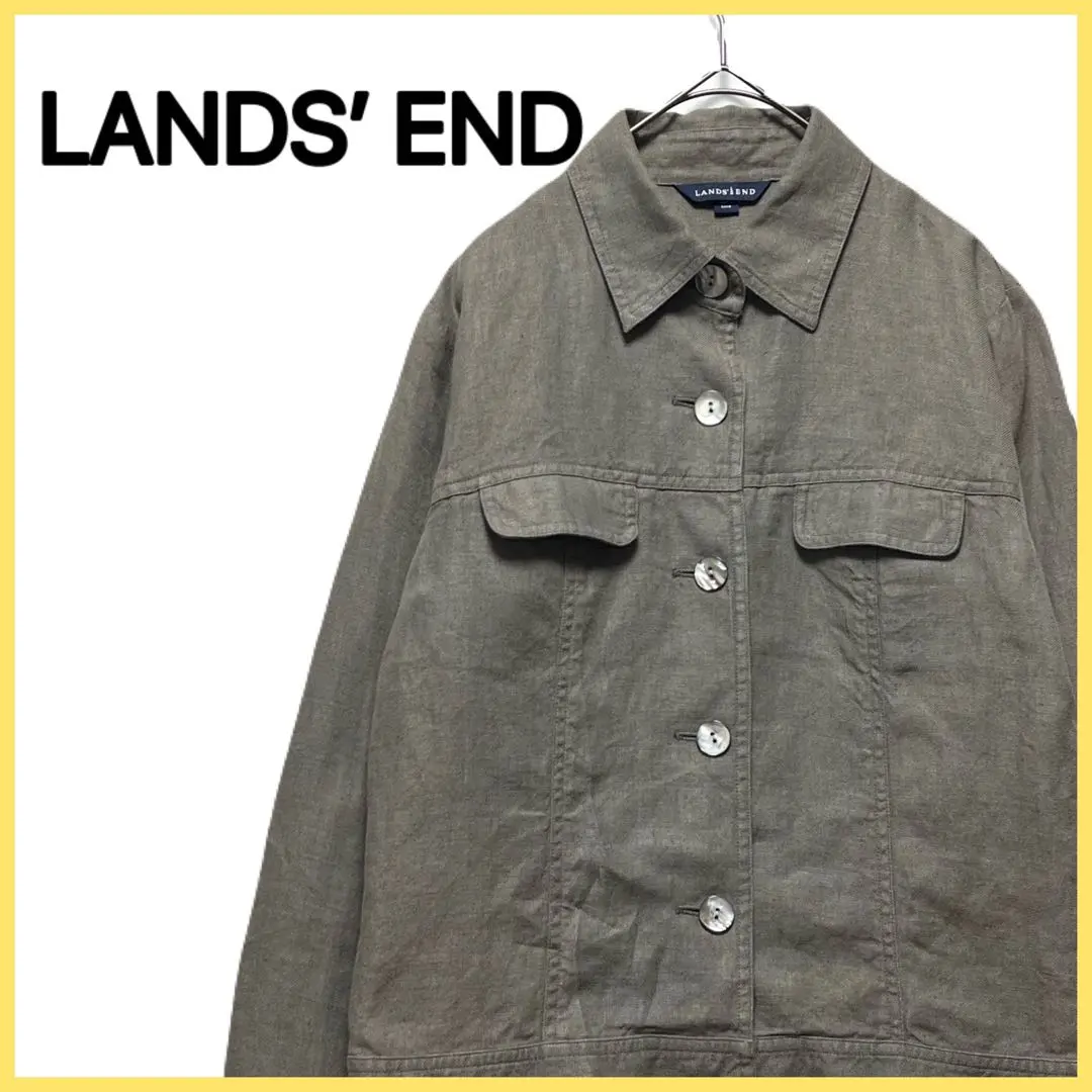Thumbnail of LANDS' END Summer Tailored Jacket Linen 100% Long Sleeve