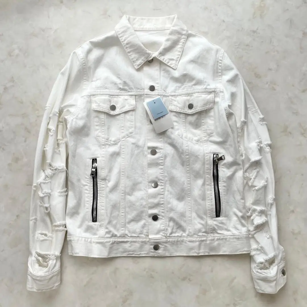 BALMAIN デニム　ライダージャケット　ダメージ加工 楽天市場】バルマン BALMAIN メンズ アウター ジャケット デニム