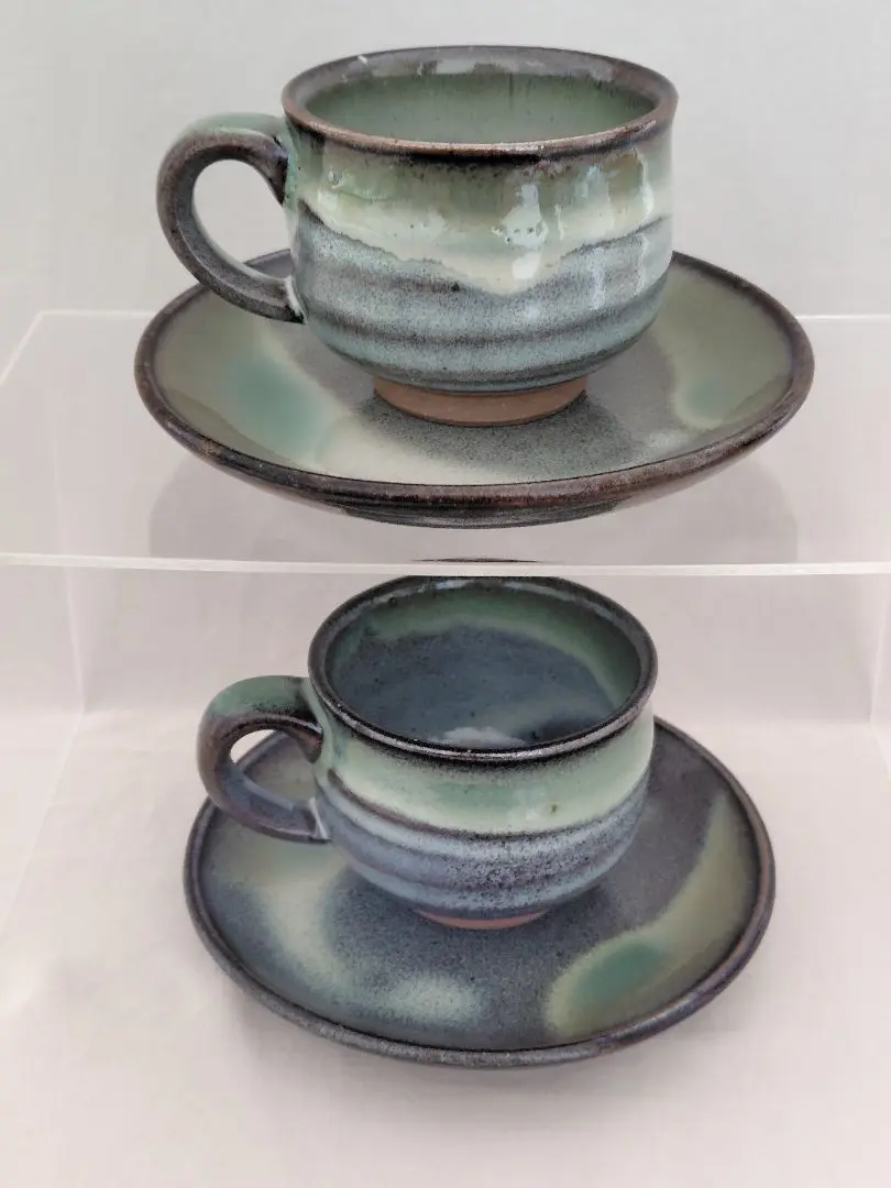 松代焼　カップ&ソーサー　6脚セット　珈琲カップ　松代陶苑　陶芸 997423b08000ee866d992b8c5c1daf