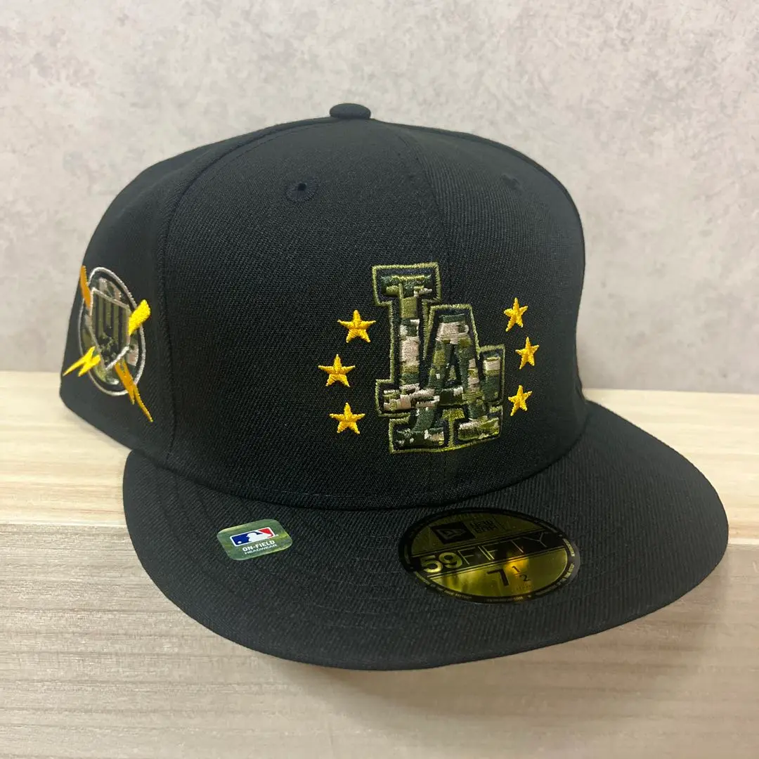 ニューエラ　ドジャース　軍隊記念日　7 5/8 新品未使用 NEW ERA ニューエラ ロサンゼルス・ドジャース キャップ オン
