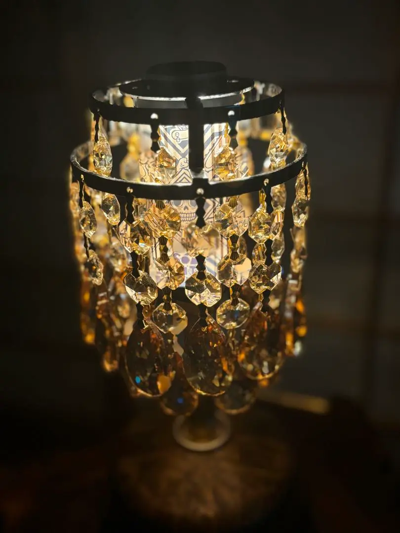 802products 夜明け ランタンスタンド バンライフ狂コラボシャンデリア バンライフ狂 限定モデル】 60'sクリスタルシャンデリアシェード