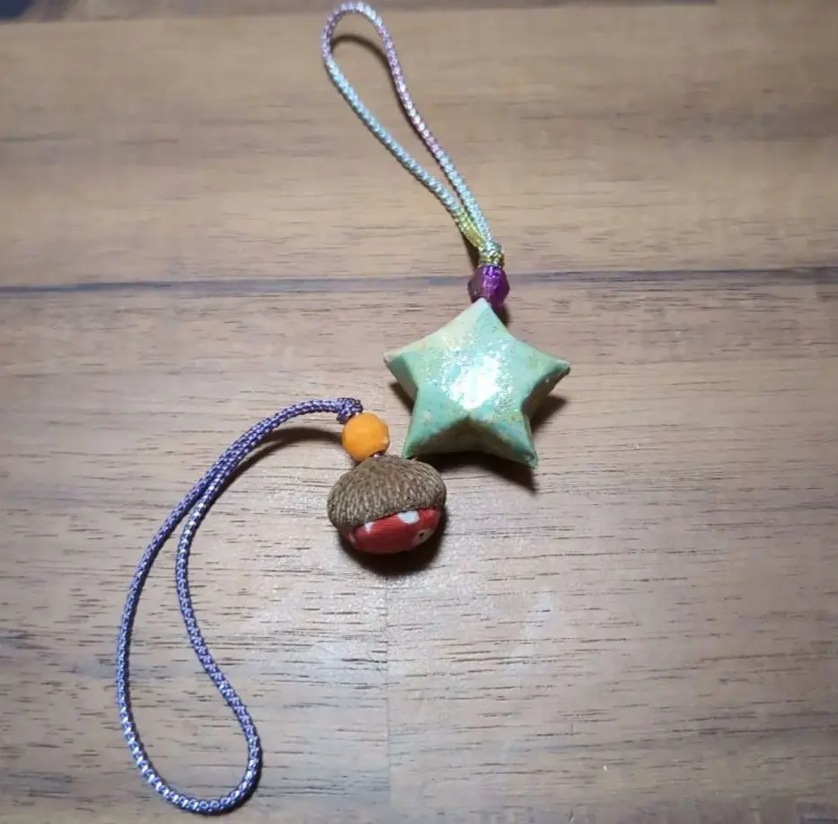 Thumbnail of Star and Acorn Netsuke Set of 2 Straps