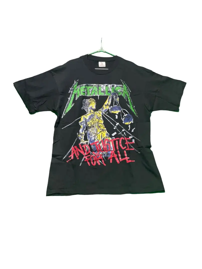 パキ綿ヴィンテージ LLICAメタリカ黒×緑七分袖ラグランロックTシャツ 9ee958f811c933251b25ba42655258