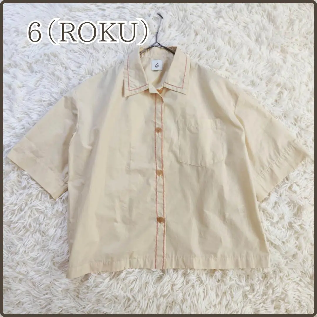 6(ROKU) BEAUTY & YOUTH UNITED ARROWS◆半袖シャツ/--/コットン/YLW 2025年最新】6(ROKU) BEAUTY&YOUTH UNITED ARROWS 素材