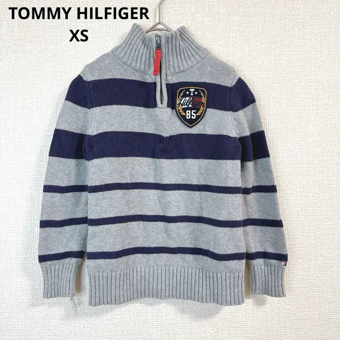 Thumbnail of Tommy Hilfiger Kids Sweater Half Zip Gray Casual Vintage