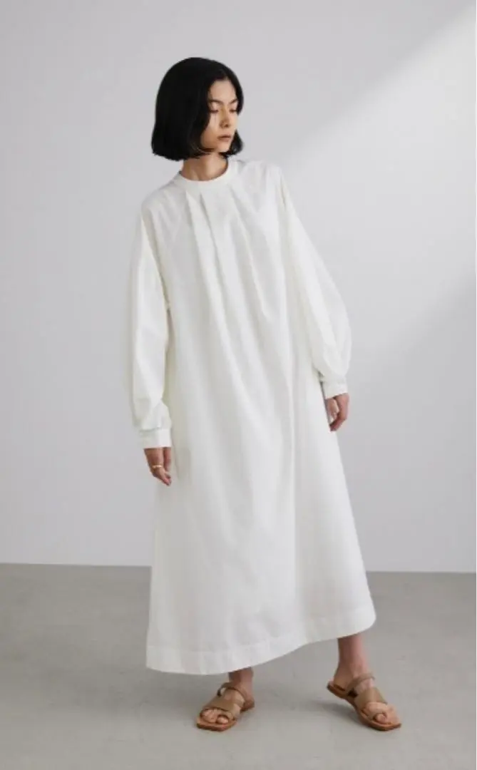 Thumbnail of Stylemixer Dress White Long Cut and Sew