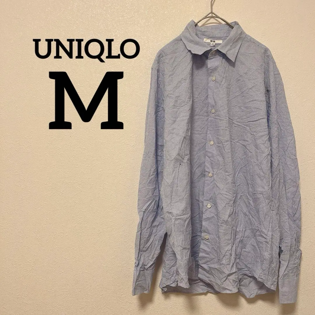 Thumbnail of UNIQLO 【M】Slim Fit Long Sleeve Shirt, Light Blue, Simple