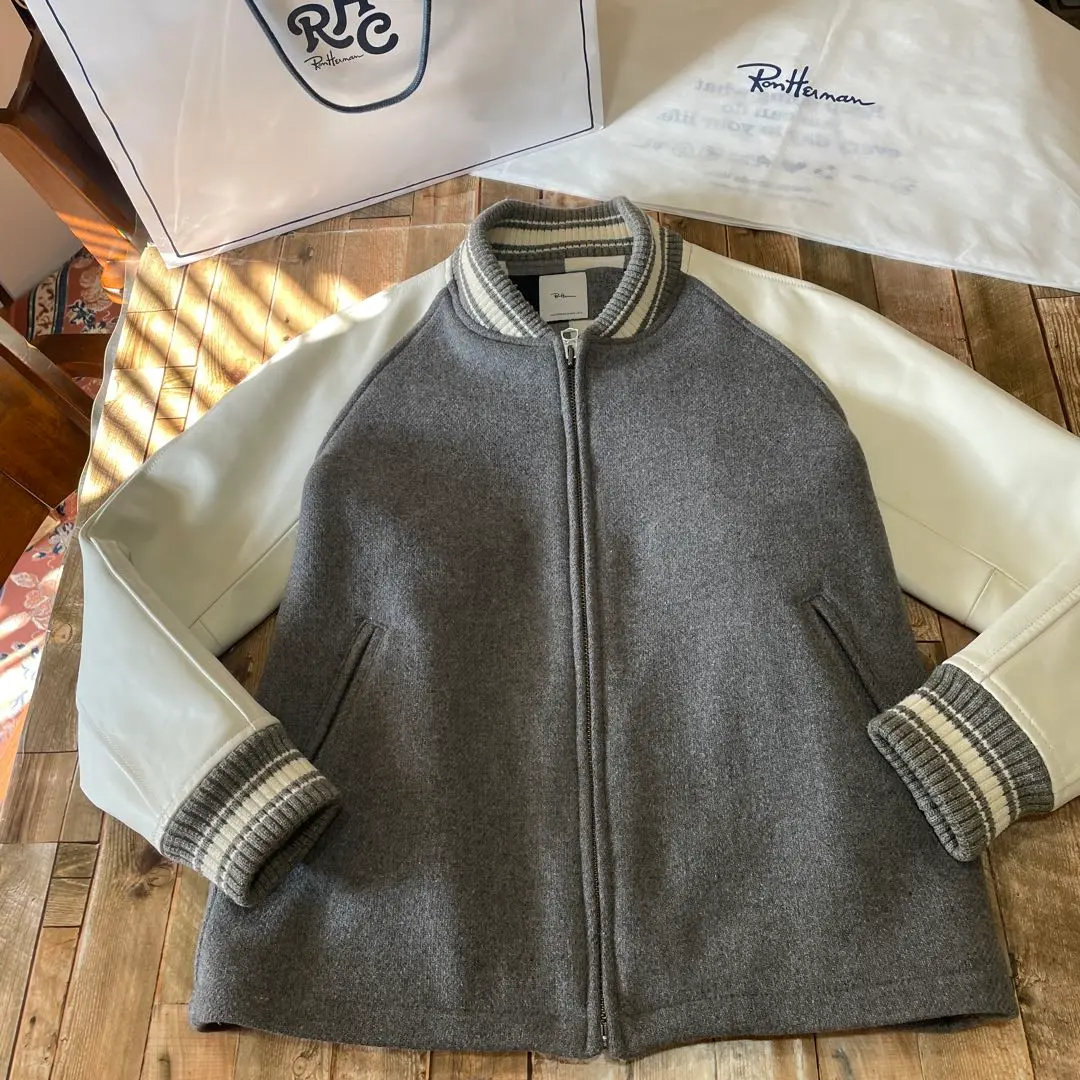 【レア】ロンハーマンRon Herman 鹿革 スタジャン 美品 サイズXL レア】ロンハーマンRon Herman 鹿革 スタジャン 美品 サイズXL