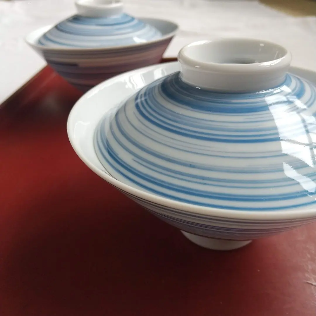 Thumbnail of Unused Lidded Bowls, Pair of Rice Bowls, Bowls, Rice, Deadstock