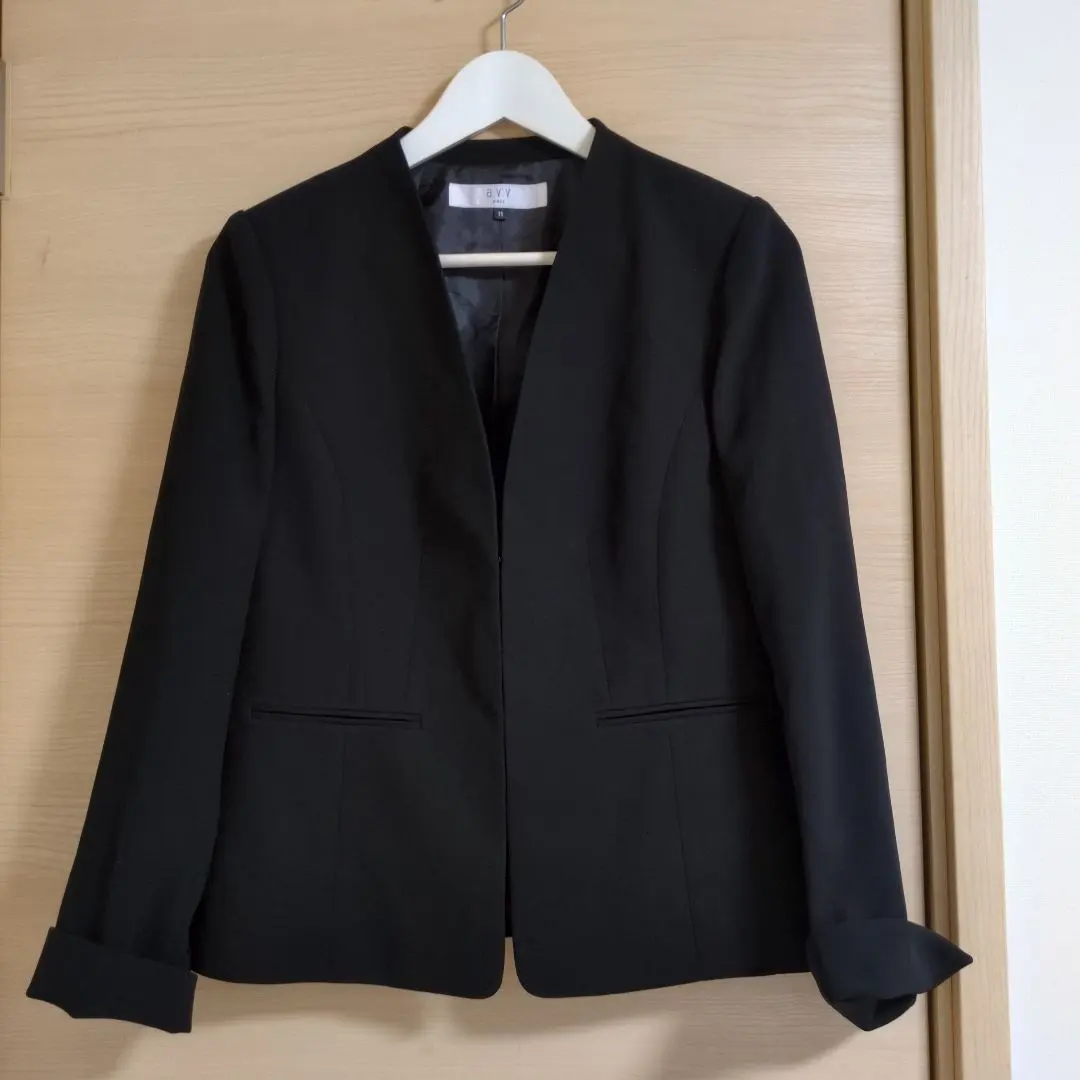 Thumbnail of Brand New (Defective) Tokyo Soir Black Formal Semi-Long Jacket, Size 11