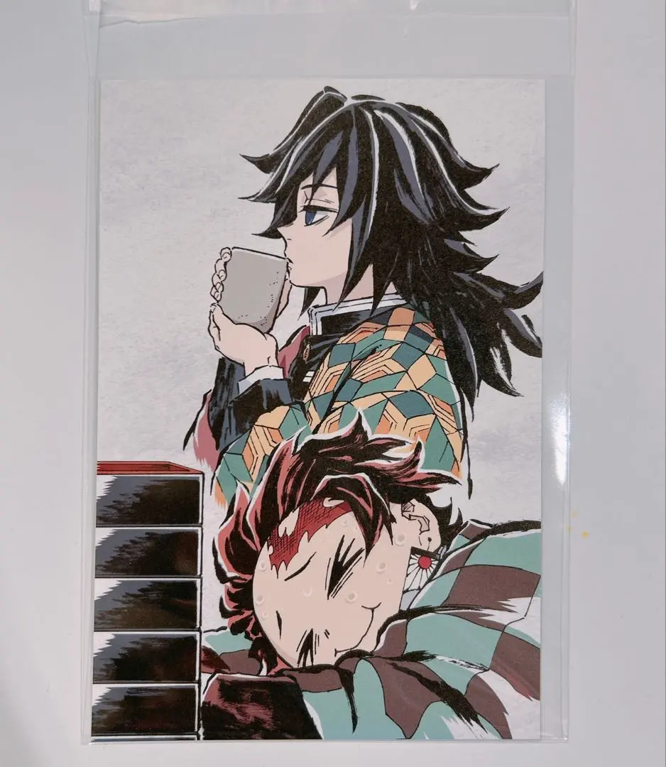 Thumbnail of Kimetsu no Yaiba Intermission Illustration Postcard: Giyu Tomioka, Tanjiro Kamado