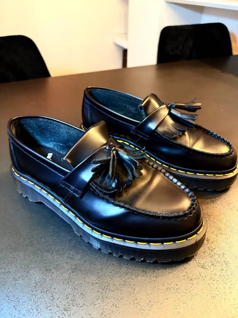 【美品】 ドクターマーチン ADRIAN BEX タッセルローファー 厚底 黒 ドクターマーチン Dr.Martens ドクターマーチン Dr.Martens