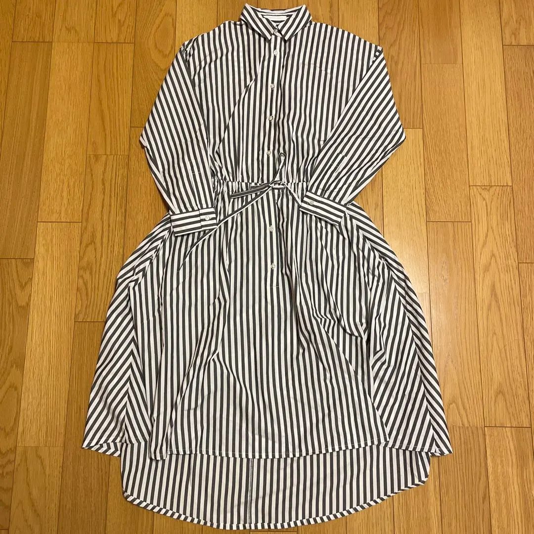 Thumbnail of AMERICAN HOLIC Striped Shirt Dress, Free Size