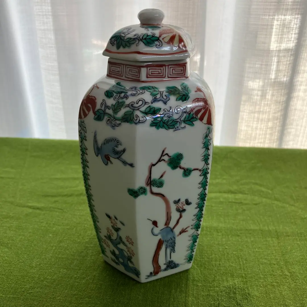 九谷焼　松園　花瓶　壺　美品 f6ebc376a6db962547af307dd43ded