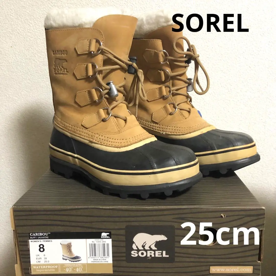 Thumbnail of SOREL CARIBOU Sorel snow boots size 8 25cm