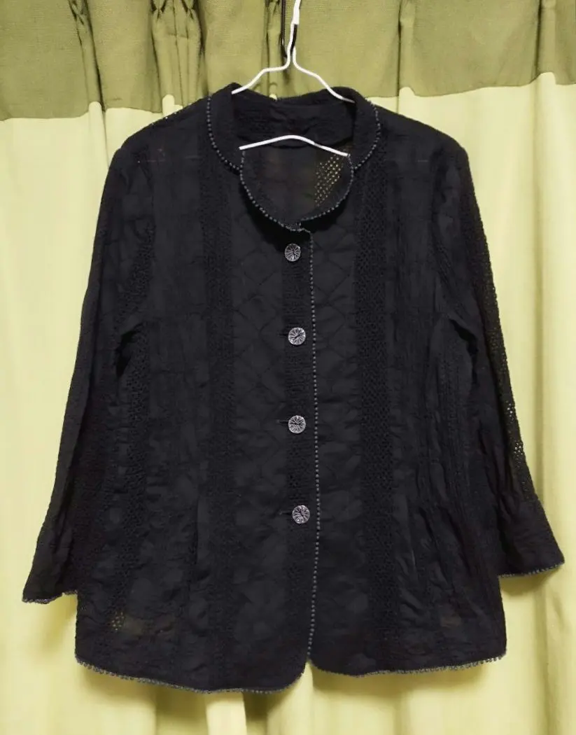 Thumbnail of Cardigan jacket with a variety of textures