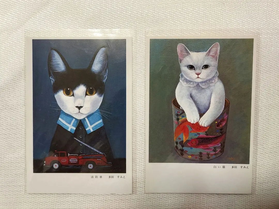 多田すみえ　リトグラフ　版画　ゆうすけくん　猫　ネコ　アート　花　フラワー 多田すみえ リトグラフ 版画 ゆうすけくん 猫 ネコ アート 花