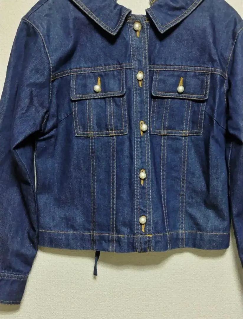 【新品未使用】JUSGLITTY クロップド Gジャン(D30)XQM 新品未使用】JUSGLITTY クロップド Gジャン(D30)XQM