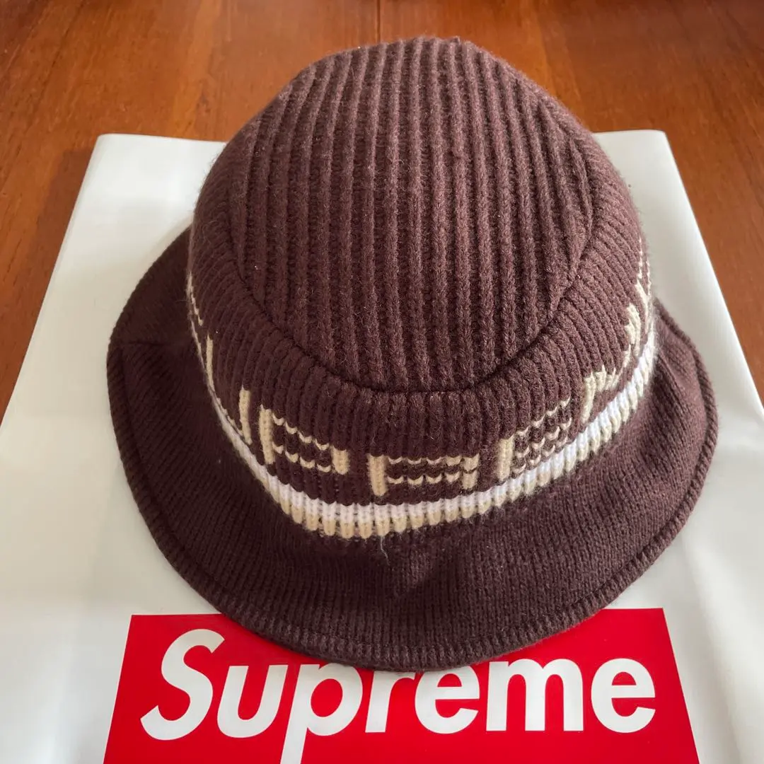 Thumbnail of Supreme Knit Bucket Hat, Brown