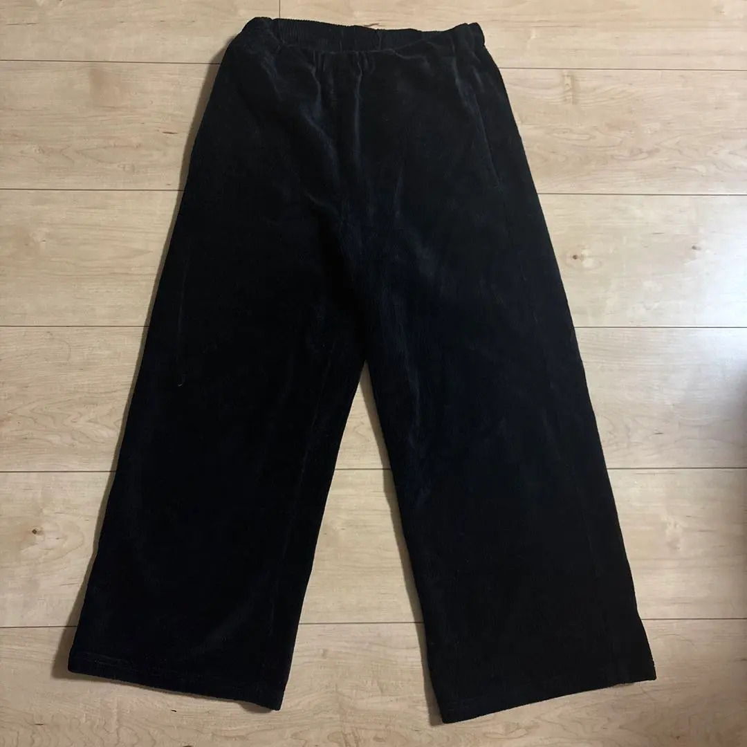 Thumbnail of Black corduroy pants, size 130