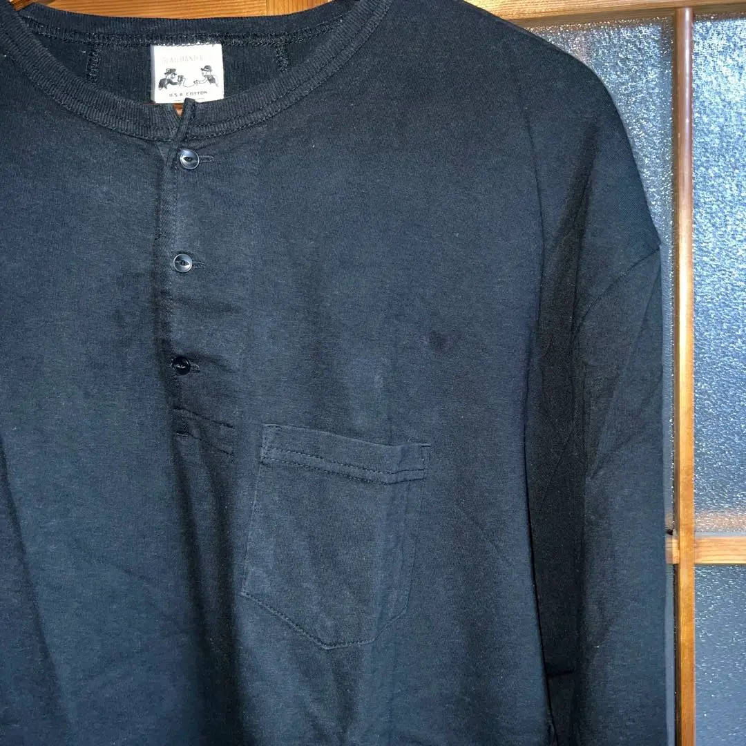 GLAD HAND & Co. 黒 長袖カットソー L 楽天市場】GLADHAND グラッドハンド THICK HENRY L/S T-SHIRTS
