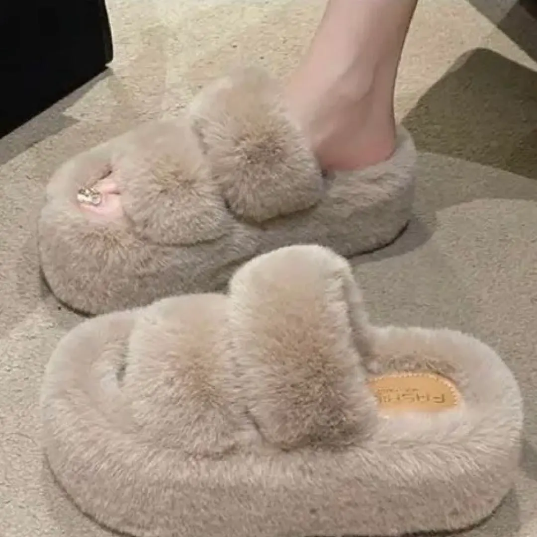 Thumbnail of Fur slippers sandals