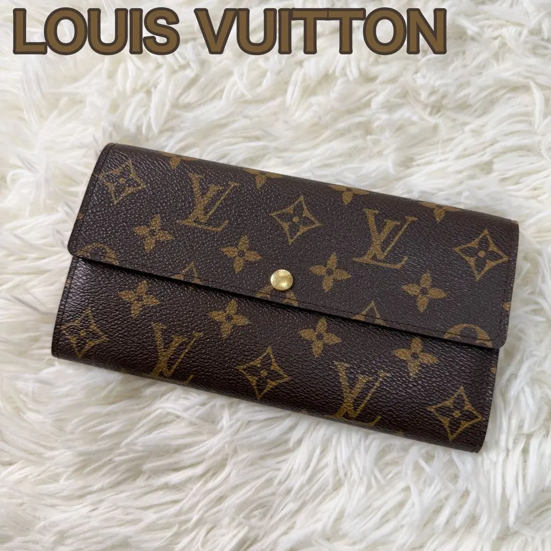 Thumbnail of Unused ✨ Louis Vuitton LV Portefeuille Sarah M61734 Monogram