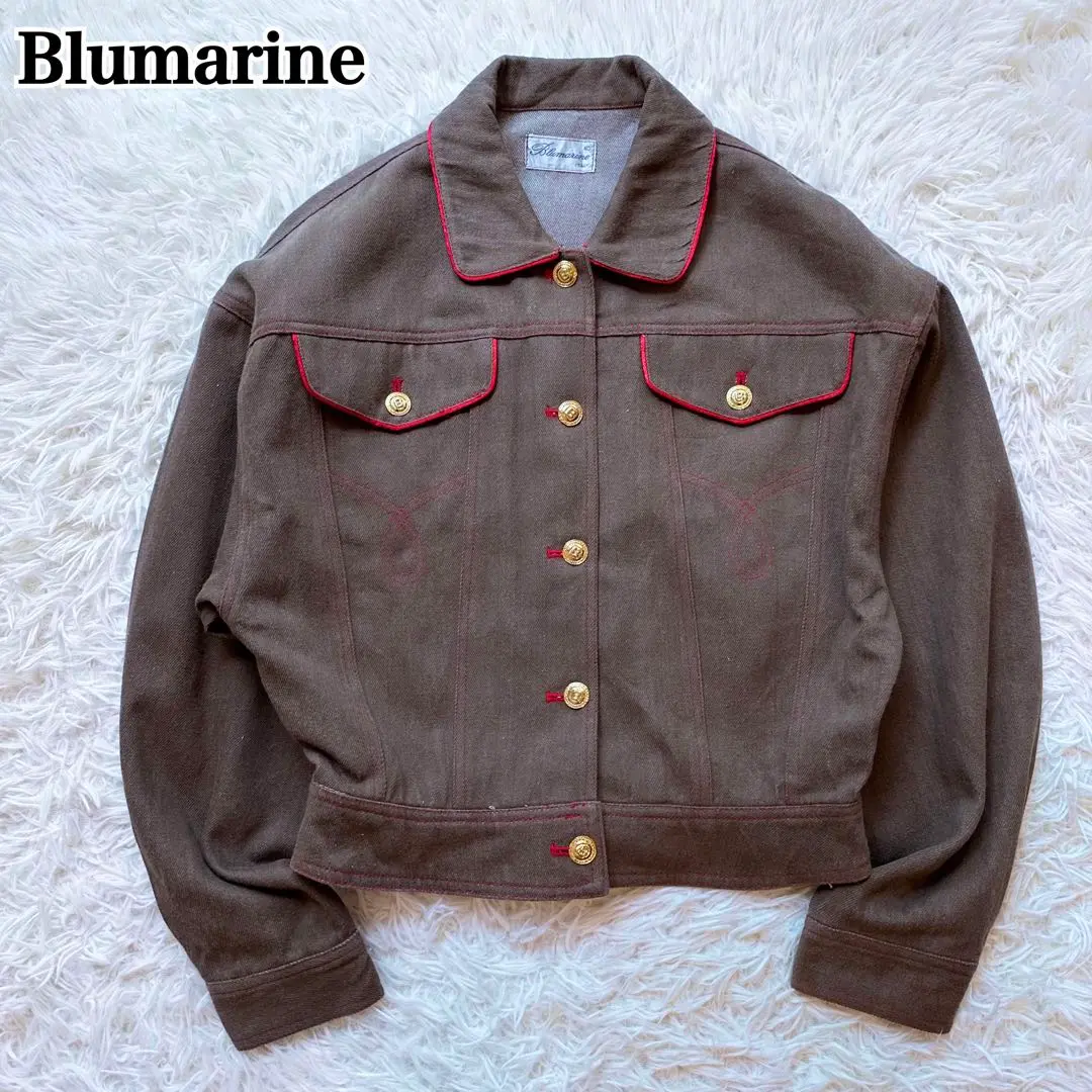 Blumarine ブルマリン　刺繍　デニム　ジャケット 2025年最新】ブルマリン レディース Gジャン・デニムジャケット