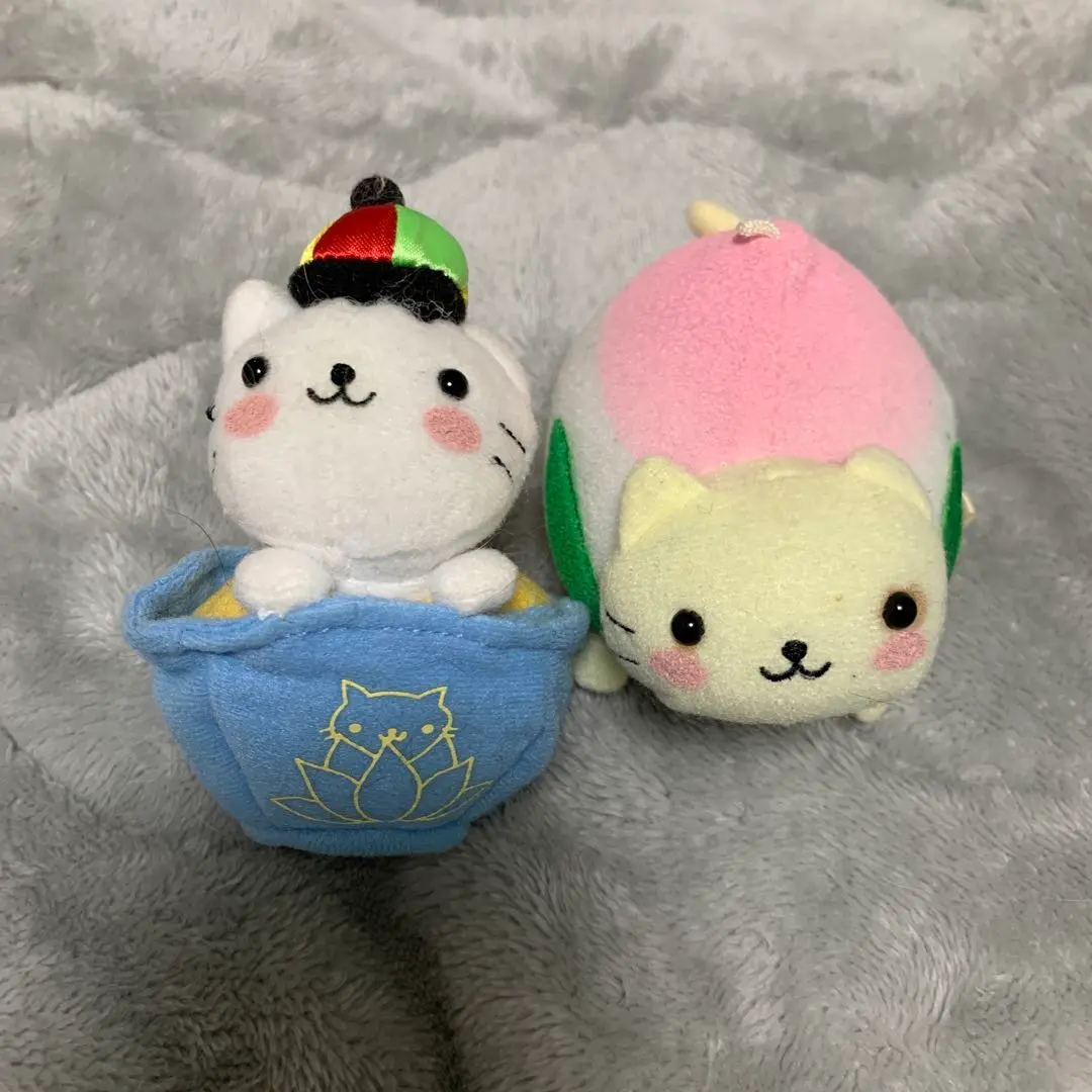 平成レトロ にゃんにゃんにゃんこ ももにゃんこまん ぬいぐるみ