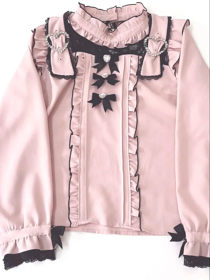 Thumbnail of Heart Belt Choker Blouse with Jewels