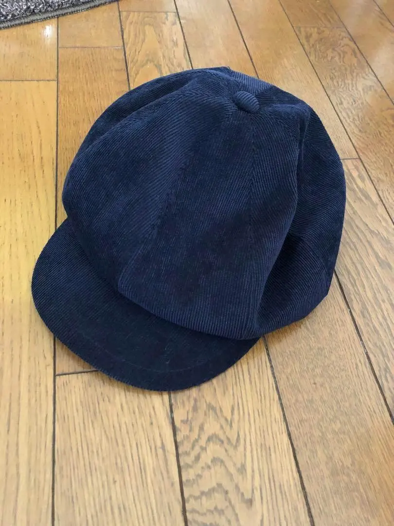Thumbnail of Brand new! Unisex navy fine corduroy casquette / hat