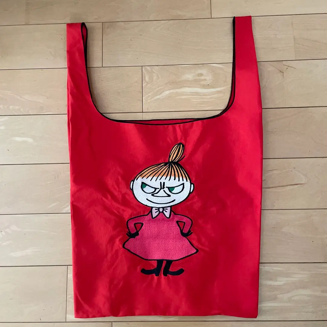 AnneCoquine アンコキーヌ 刺繍　エコバッグ リトルミイ アンコキーヌ Anne Coquin ミイ柄 エコバッグ Dカン付き