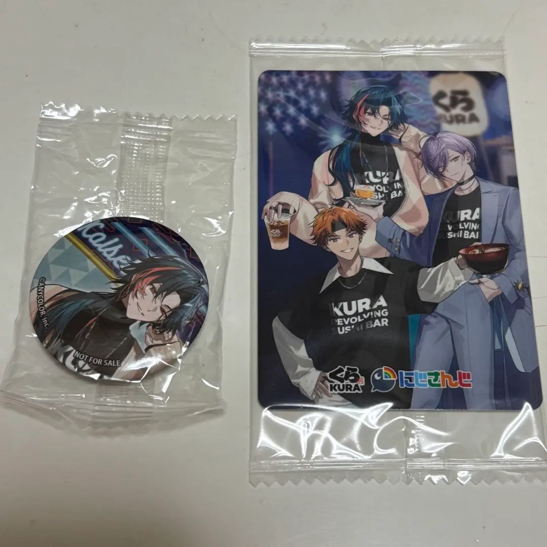 Thumbnail of 3SKM Kisei Card, Tin Badge, Kura Sushi