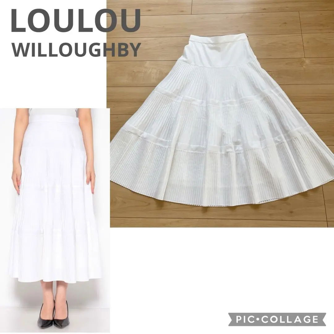 2025年最新】Loulou Willoughby カラー：ホワイト系 プリーツ