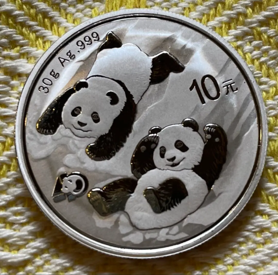 中国 パンダ 銀貨 2022年 1オンス - メルカリ
