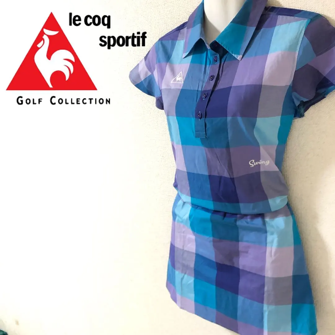 【美品！M碼！抽繩！】le coq GOLF 連衣裙高爾夫球服！ 的縮圖