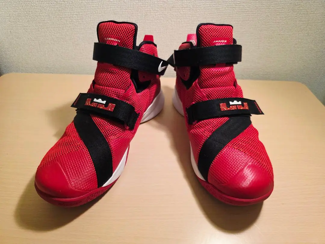 ナイキ バスケットボール レブロン ソルジャー 9 ユニバーシティーレッド Men's 9 Nike Air Lebron Soldier IX University Red (Ohio