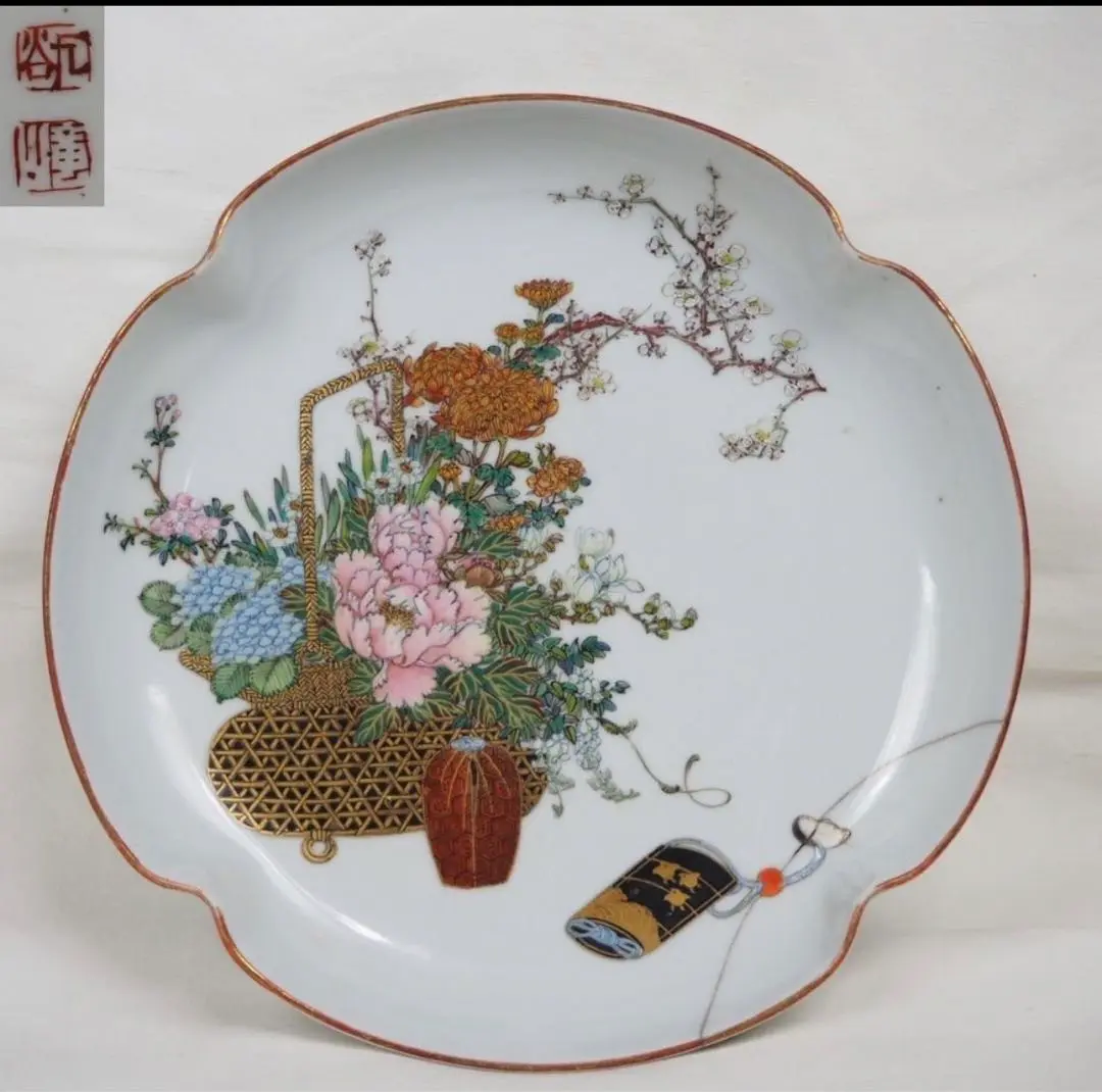 【エビス】飾皿 九谷焼 在銘 金城竜山作 色絵夫婦獅子図 金襴手 赤絵 鉢 細密 Yahoo!オークション -「九谷 龍山」(皿) (九谷)の落札相場・落札価格