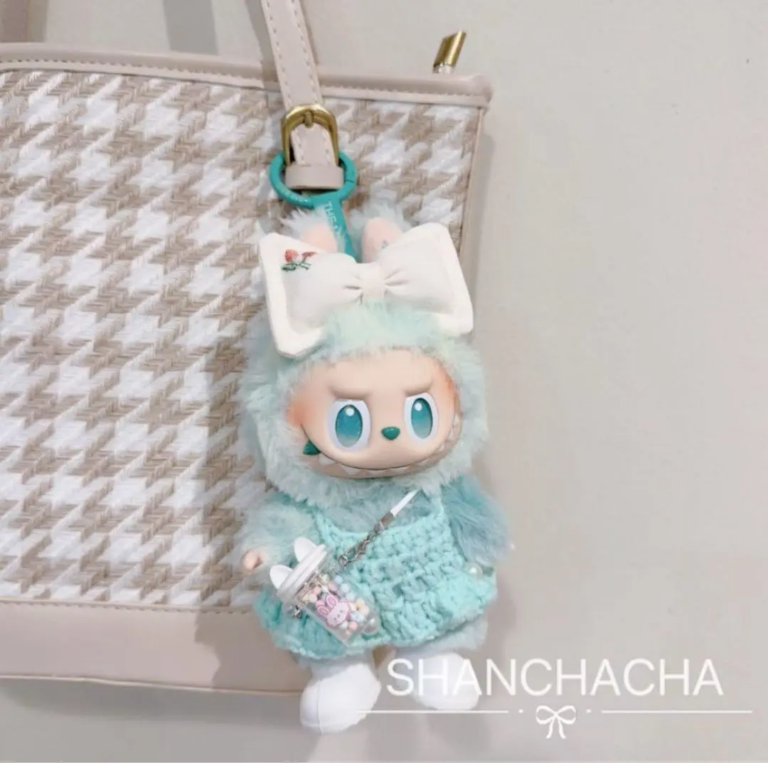 Labubu 洋服 Labubu 玩偶 17cm 換裝服 玩偶服 4件套 的縮圖