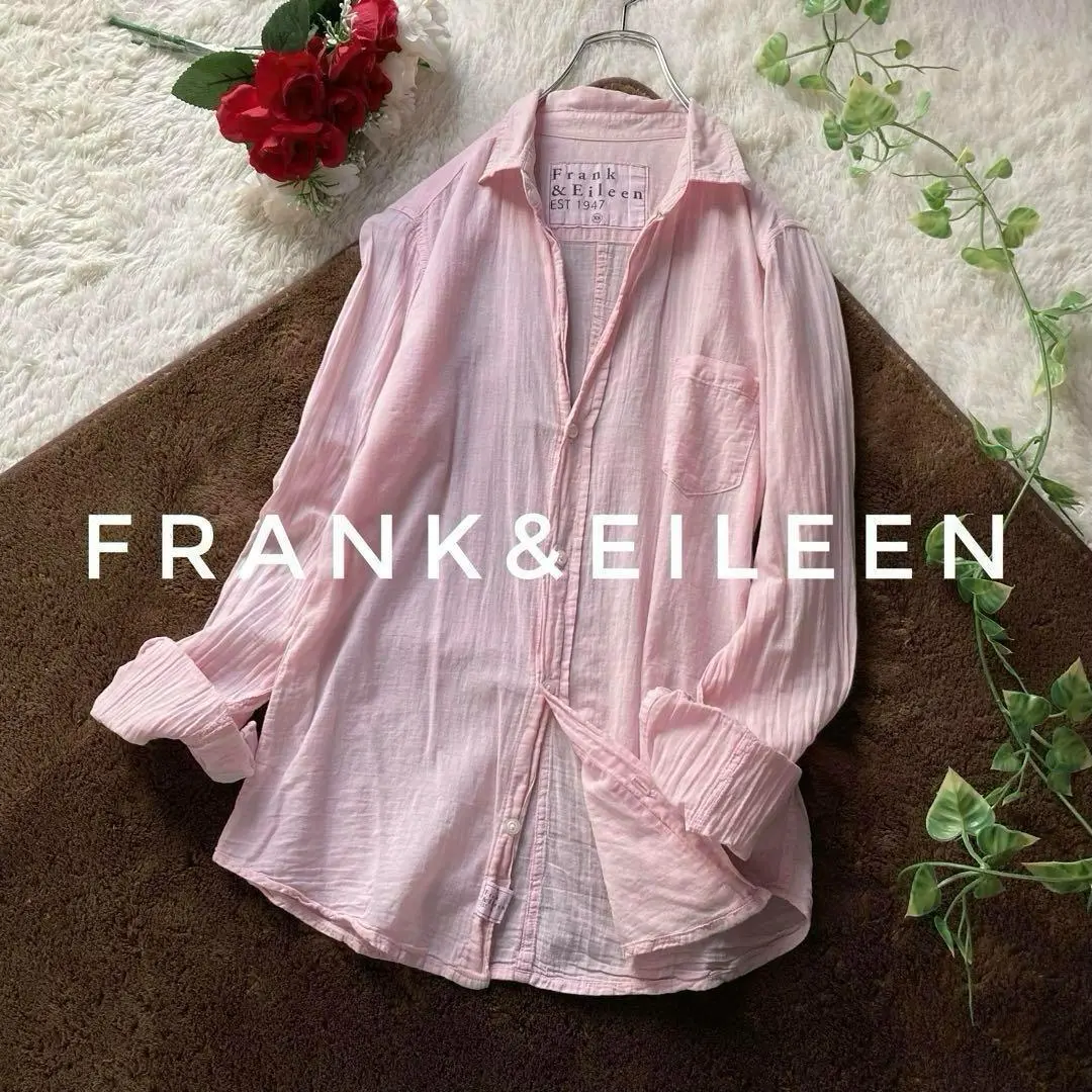 ✨極美品✨ フランクアンドアイリーン ロングスリーブカットソー アンナ ピンク ✨極美品✨ フランクアンドアイリーン ロングスリーブカットソー