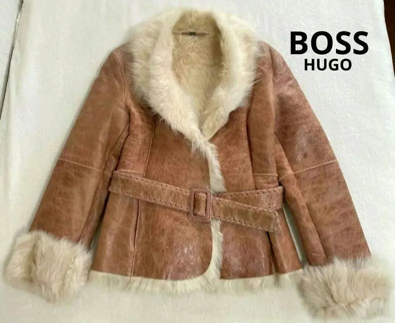 最終値下げ　美品　ヒューゴボス　毛皮コート　羊革 2025年最新】Hugo Boss レディース 毛皮・ファーコートの人気