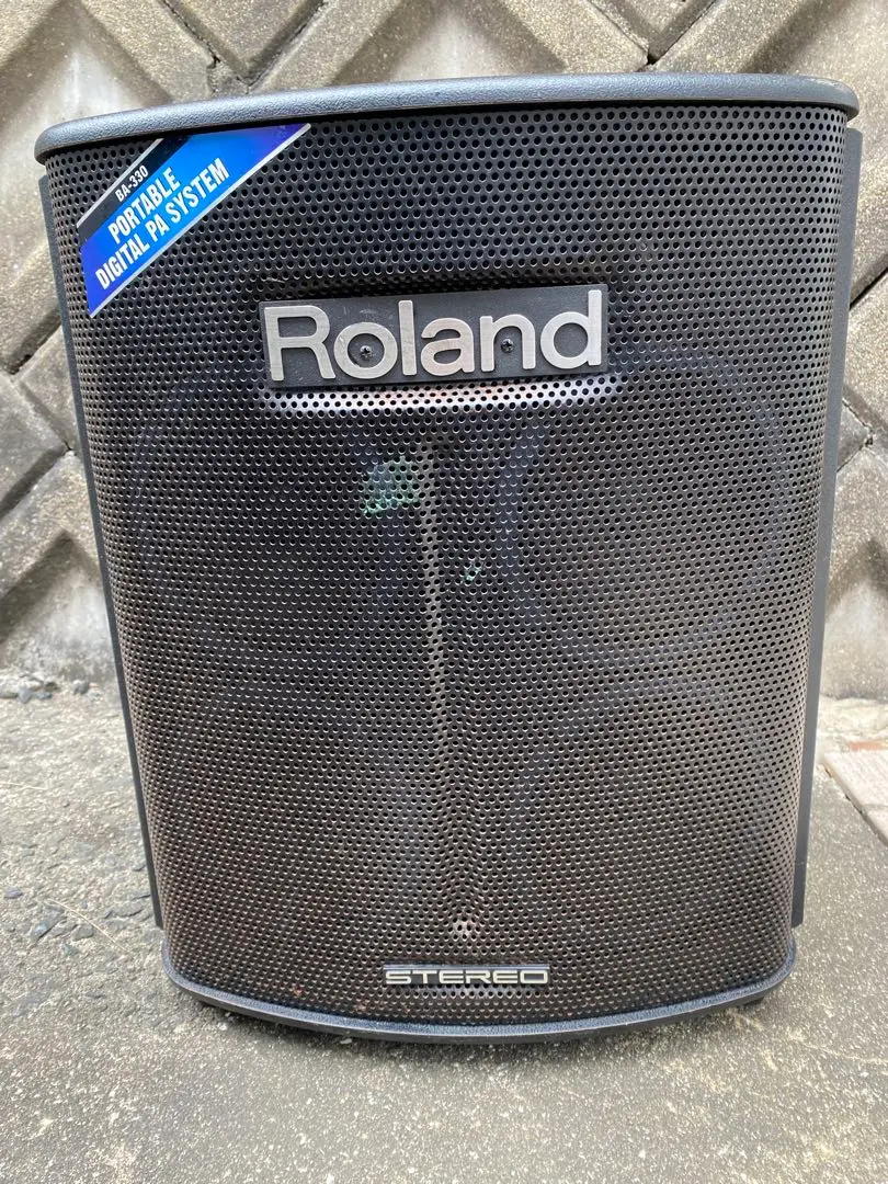 美品 Roland BA-330 ポータブルステレオアンプ 専用キャリーバッグ付 ローランド ROLAND BA-330 ステレオポータブルアンプ PAシステム