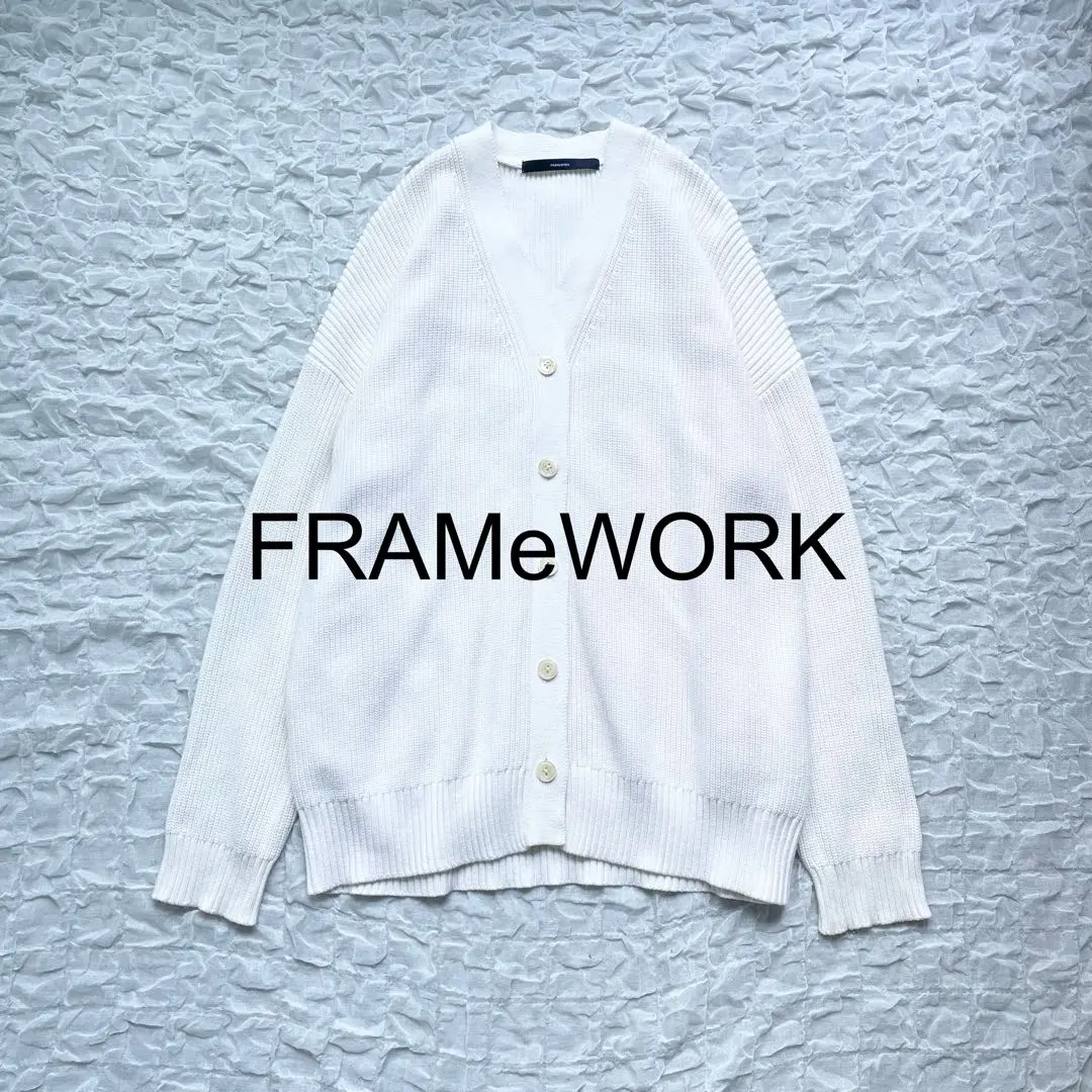 Thumbnail of [Excellent Condition] Framework AZE V-Neck Cardigan, Recent Model, Wide Silhouette
