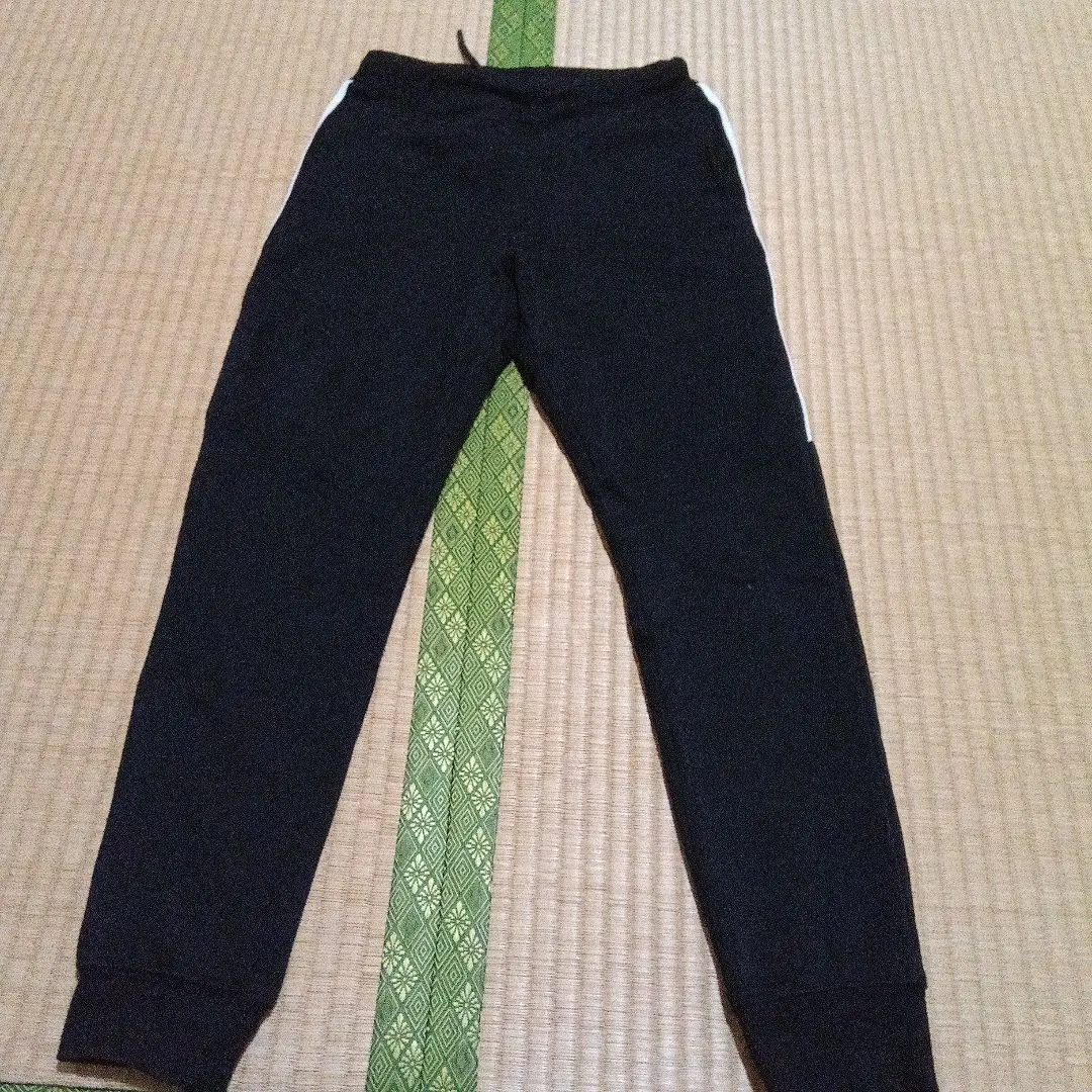 Thumbnail of Black Sweatpants with White Stripes