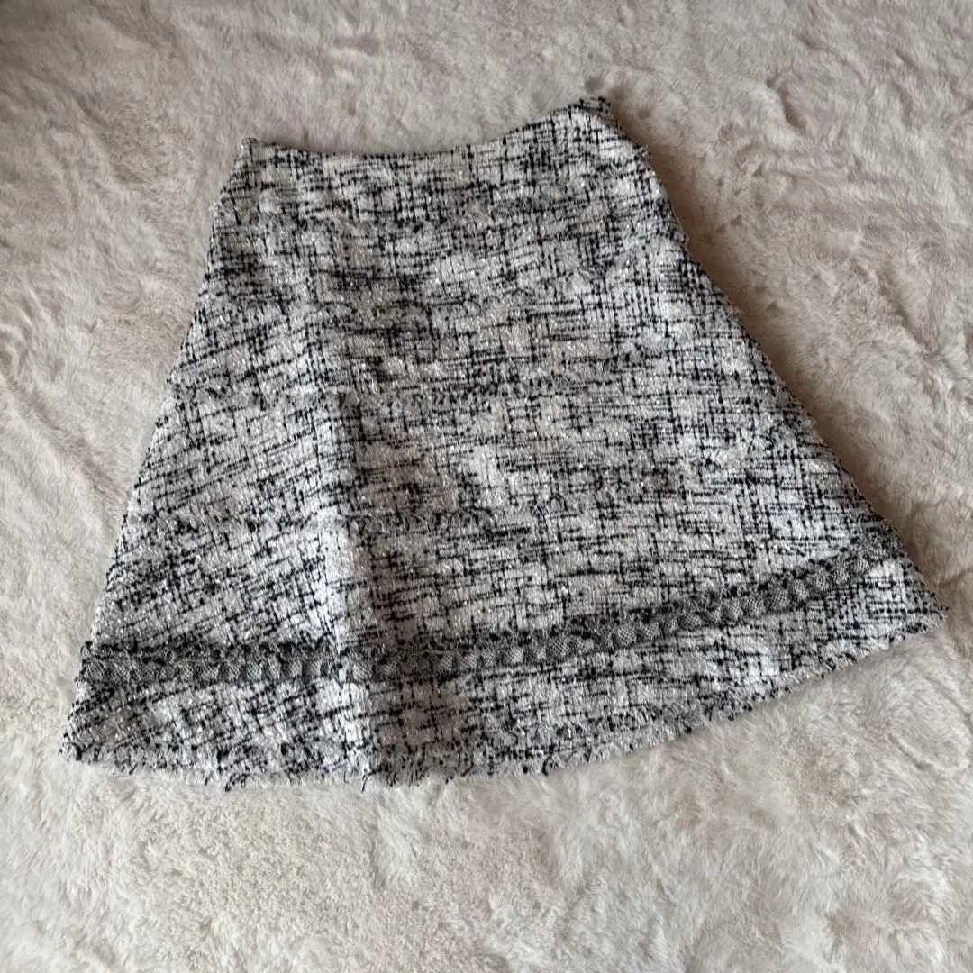 傘裙 白色 黑色 42 的縮圖