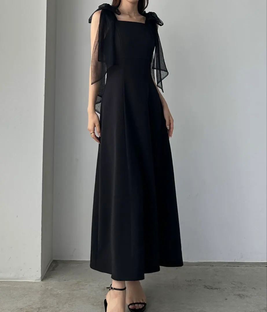 Thumbnail of Louere Tulle Ribbon Cami Dress